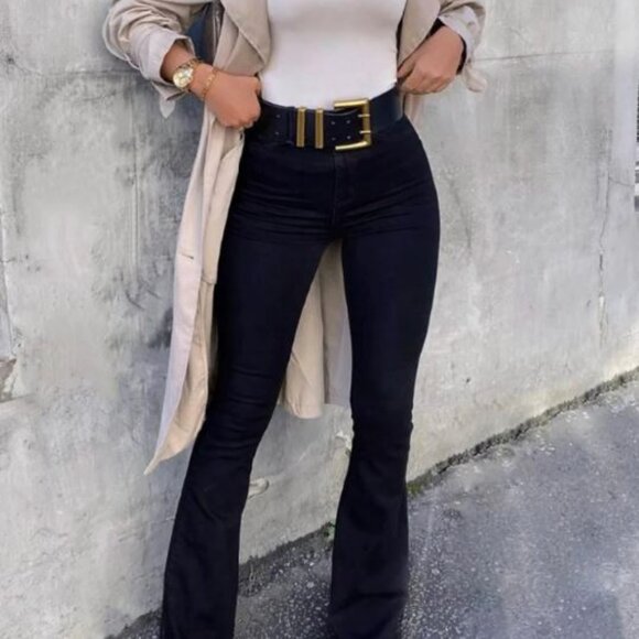 Flare Jeans - Black - Picture 1 of 4